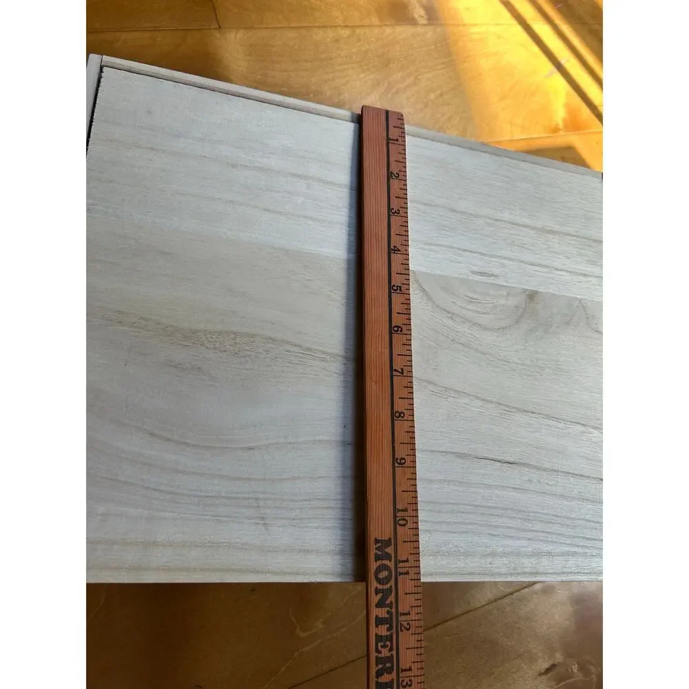Williams Sonoma wooden gift box crate empty